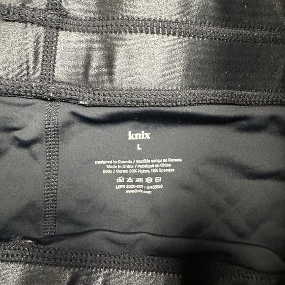 Knix High Rise Contour Legging Womens Size Large Black Stretch Yoga Gym Training - Picture 5 of 5